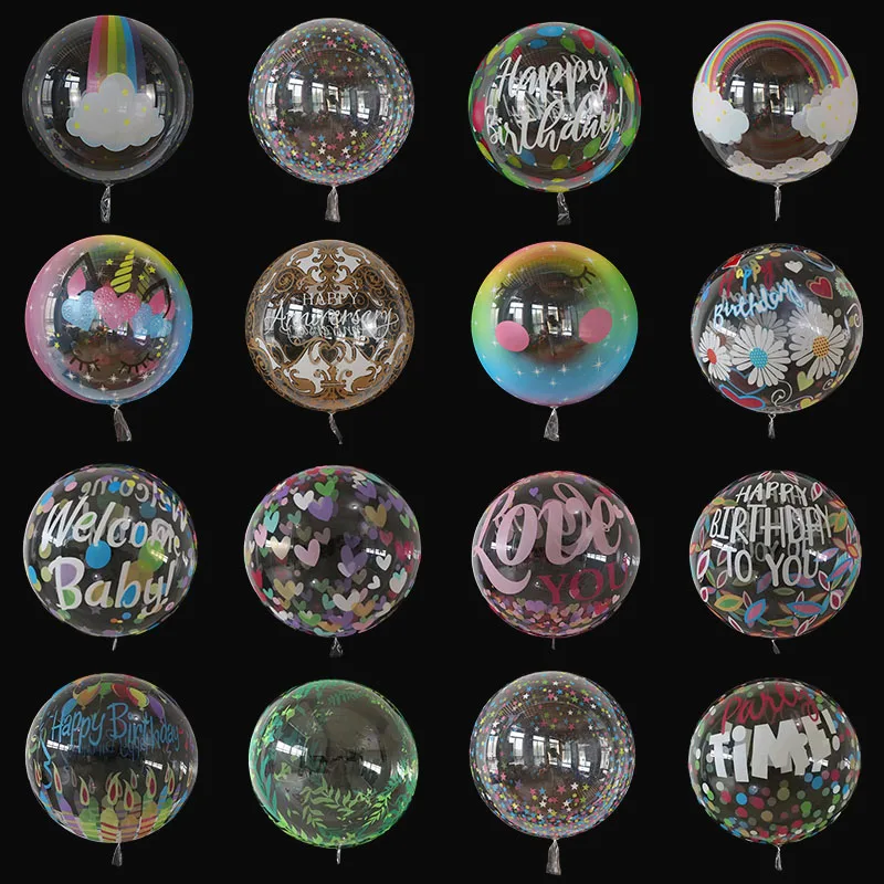 

3 шт., прозрачные гелиевые шары, 20 дюймов