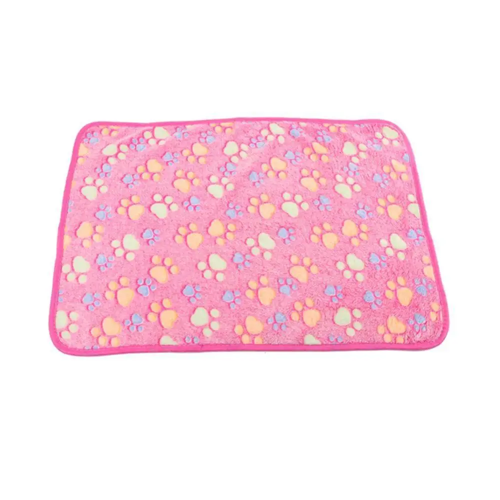 Мягкое Флисовое одеяло большой коврик с принтом лап кошек собак щенков