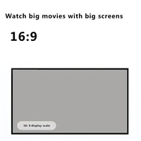 60 84 100 130 inch 169 portable projector screen hd foldable projection screen white for wall mounted home theater bar travel