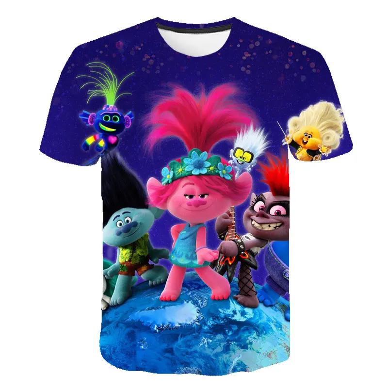 2021 Новое поступление футболка летний ребенок Забавный с героями мультфильма