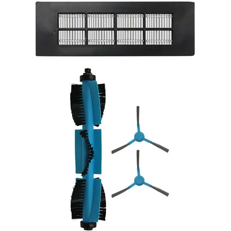 

Main Brush Side Brush Replacement Parts with 1 New High-Efficiency Cleaning HEPA Filter