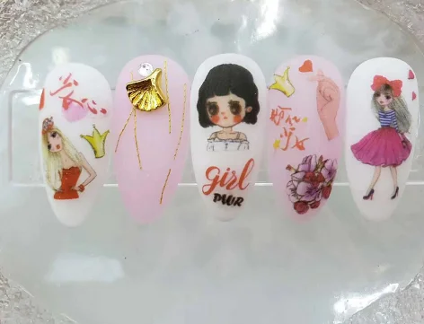 Новое поступление Модные Переводные картинки наклейки для дизайна ногтей