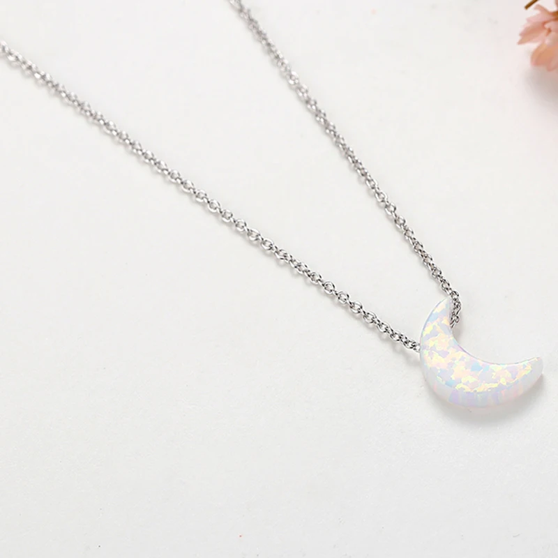 Женское колье с кулоном TONGZHE маленькое из стерлингового серебра 925 пробы сияющей