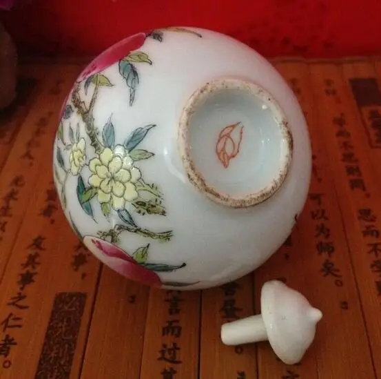 Сборная китайская керамическая ручная роспись Shou персиковая фарфоровая табак
