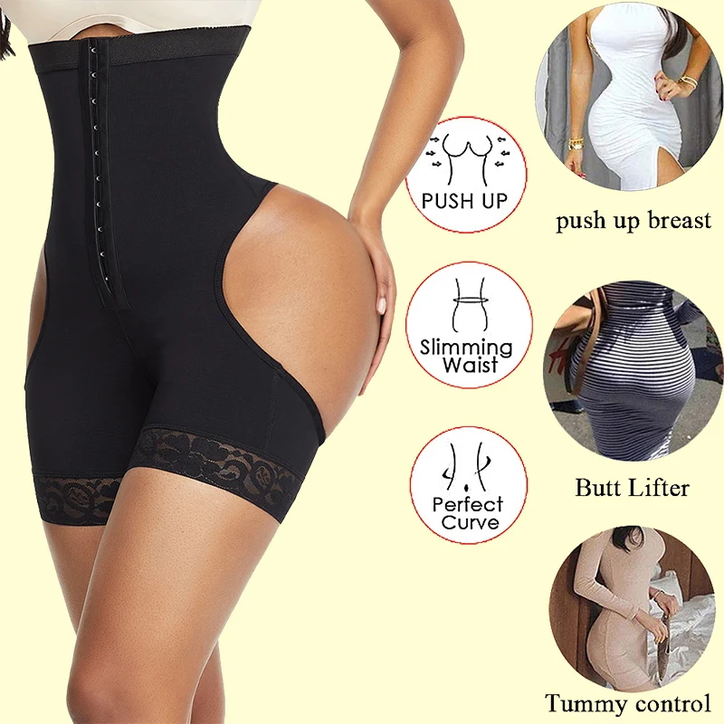 

2021 New Hot Sexy Women Butt Lift Shaper Boyshort But Enhancer Panty Lifter with Tummy Control Underwear Corset