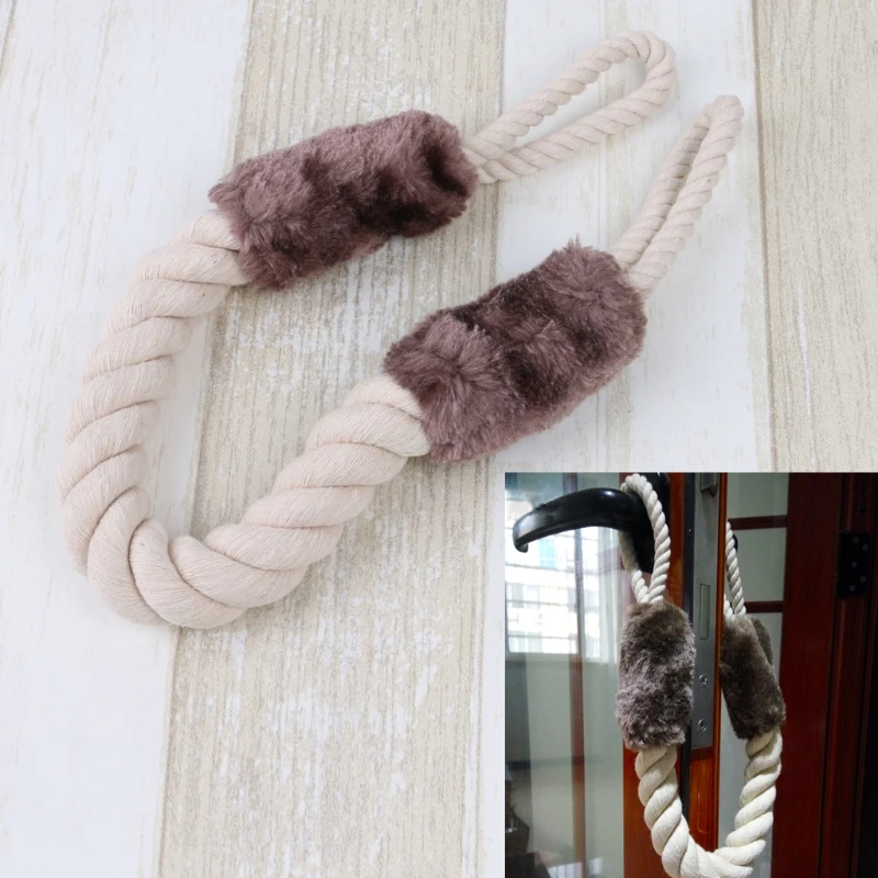 

Cotton Rope Sailor Knot Door Stopper Slamming Shut Wedge Door Handles Stoppers 95AA