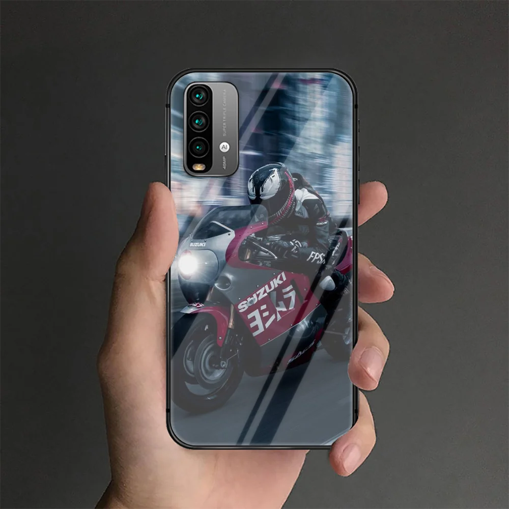 

Suzuki Phone Tempered Glass Case Cover For Xiaomi Redmi Note 7 8 9 A S T K30 Pro Ultra Bumper Hot Tpu Painting