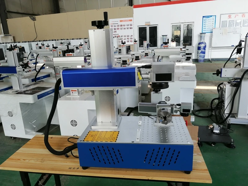 Raycus 30W 20W 150x150mm rotary axis included fiber laser marking machine for metal materials phone case plastic all | Инструменты