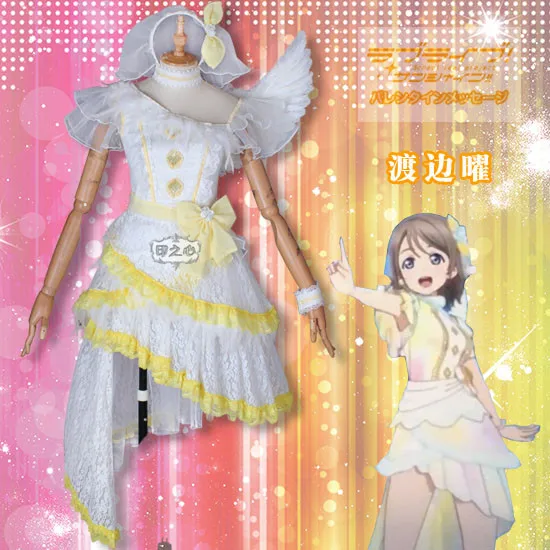 

Прекрасно! Солнечный свет! Костюм для косплея Ватанабе, 6 юбилеев, выпуск водяного концерта, следующее сверкание! Официальное Платье на зака...