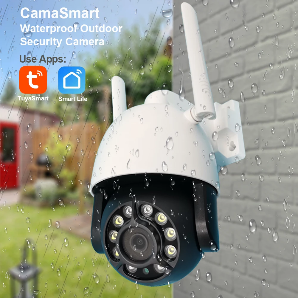 

Новейшая камера Tuya 3MP WIFI Открытый PTZ AI Скорость обнаружения человека Купольная Беспроводная камера Аудио Облако Onvif CCTV Домашнее наблюдение