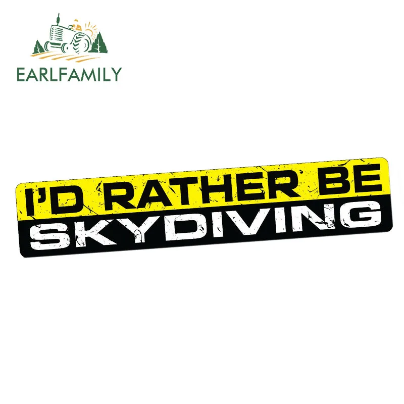 EARLFAMILY 15 см x 3 автомобильный Стайлинг Скайдайвинг наклейка JDM бампер парашют