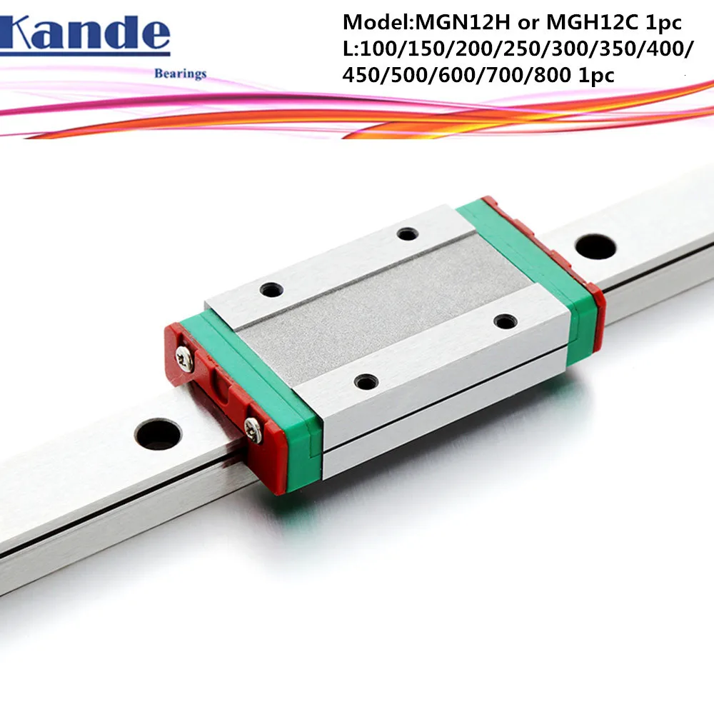MGN12 CNC 12 мм миниатюрная линейная направляющая MGN12C L100-600 мм MGN12H линейная каретка блока или MGN12H узкая каретка
