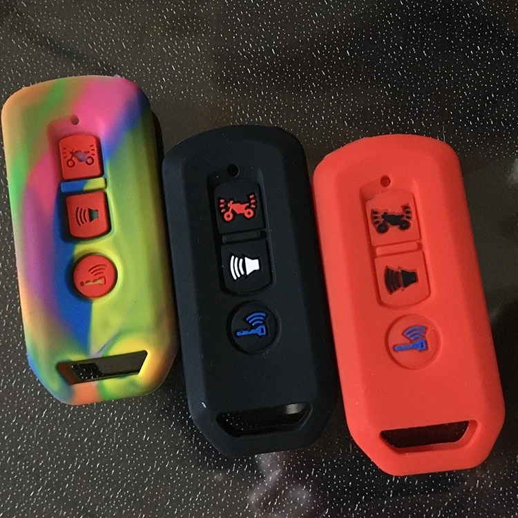 Силиконовый чехол для ключа мотоцикла ZAD с 3 кнопками защитный держатель HONDA PCX 2018