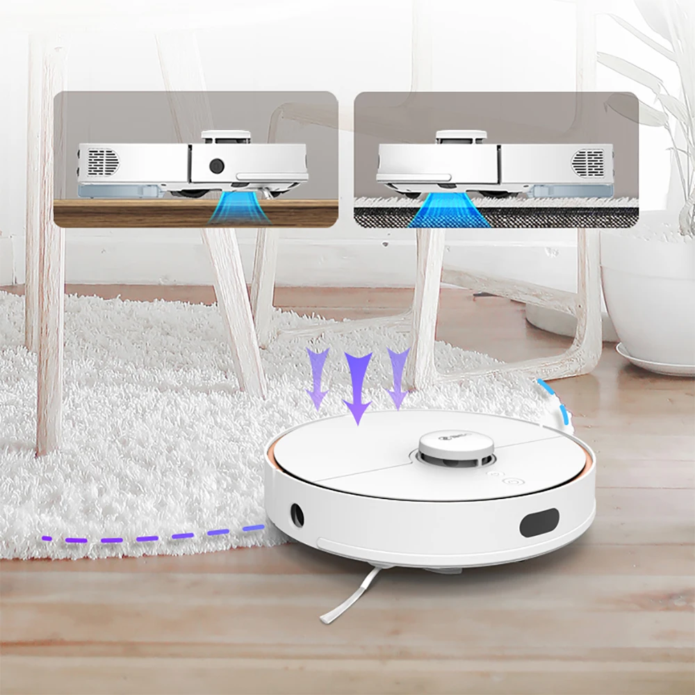 360 S7 робот пылесос для дома автоматическая подметальная моющая Швабра Лазерная