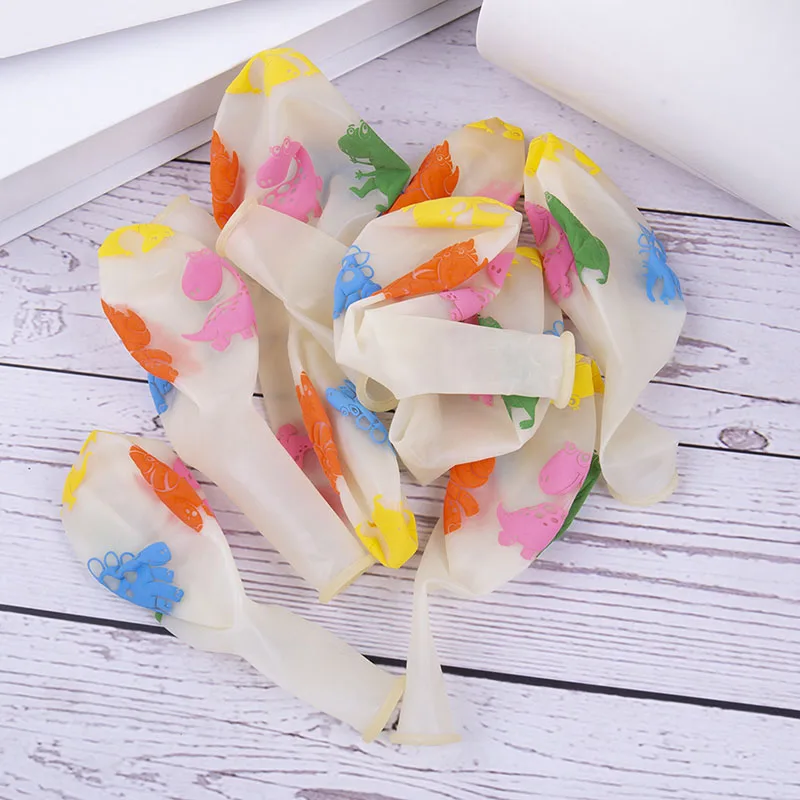 10 шт./лот 12 дюймов утолщаются смешанных цветов с принтом прозрачный шар