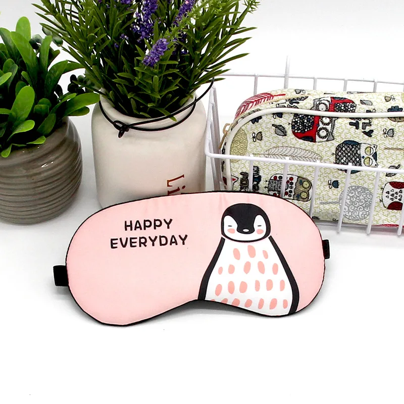 Симпатичная маска для сна хлопковая мультяшная глаз забавная аниме дорожная