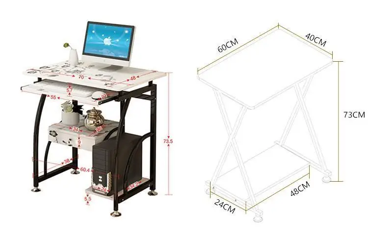 Pliante Bureau Meuble подставка для ноутбука Escrivaninha Escritorio Schreibtisch офисная прикроватная тумбочка для ноутбука Меса стол для учебы компьютерный стол
