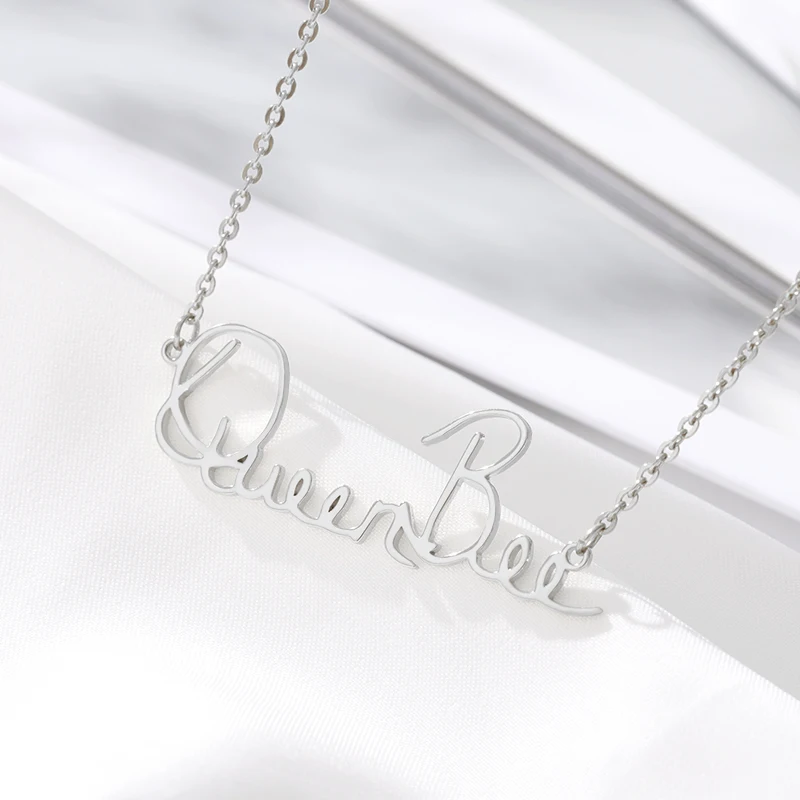 Оригинальное ожерелье для рукописного письма значимое с индивидуальной