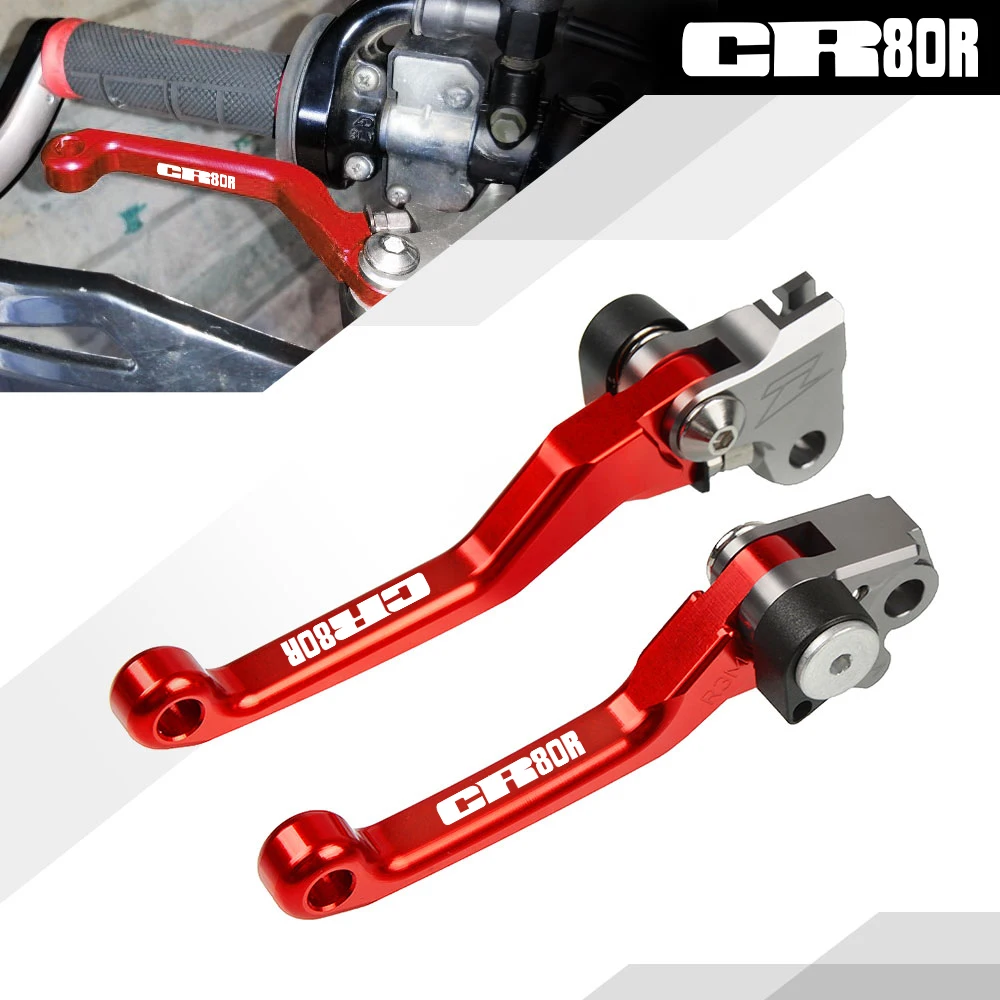

Brake Clutch Levers Motorcycle CNC CR85R 1998-2007 2006 2005 Dirt Bike Handle Grip Anti slide Rubber Handlebar For HONDA CR80R