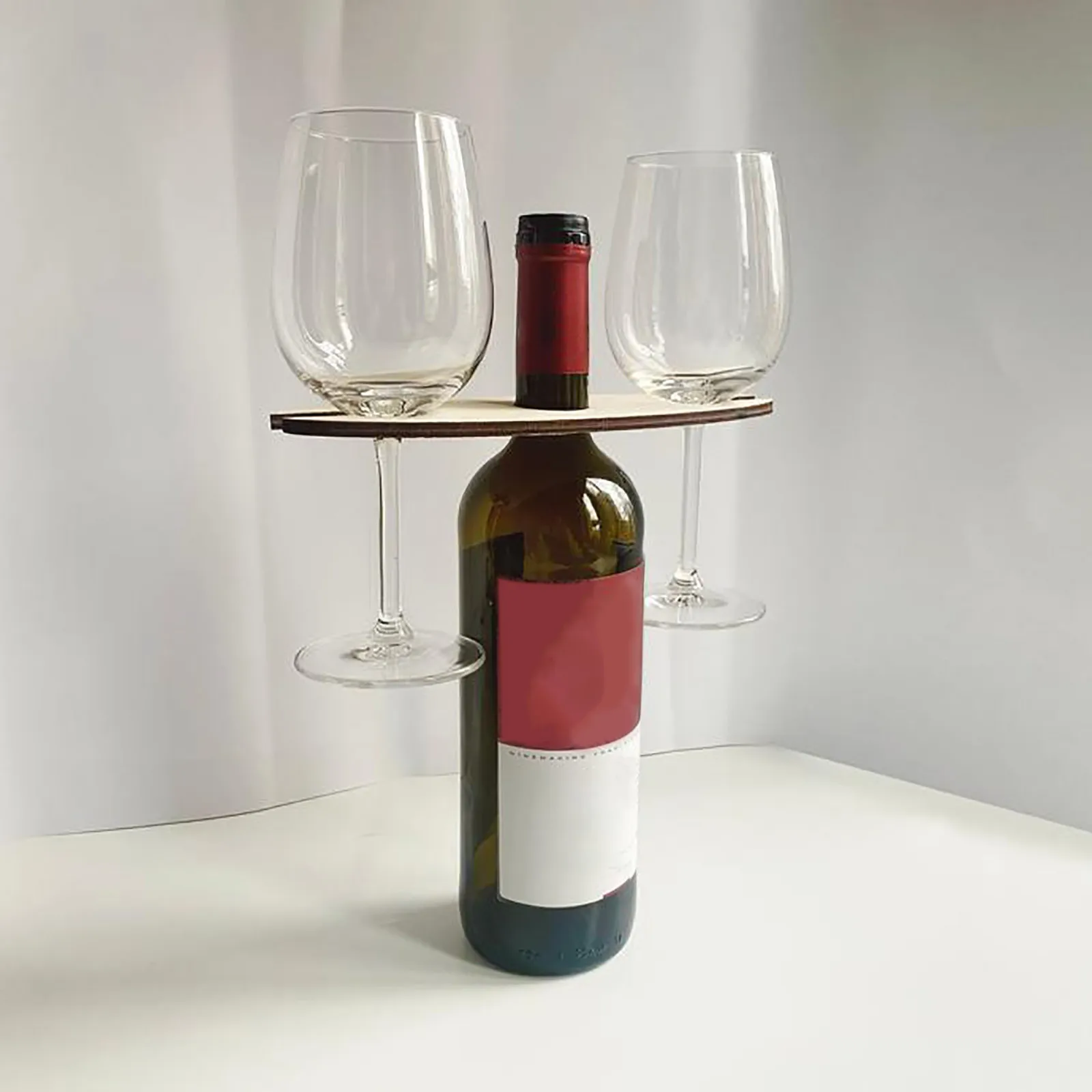 Деревянный бутылки вина и Стекло винный шкаф держатель стенд висит питьевой es