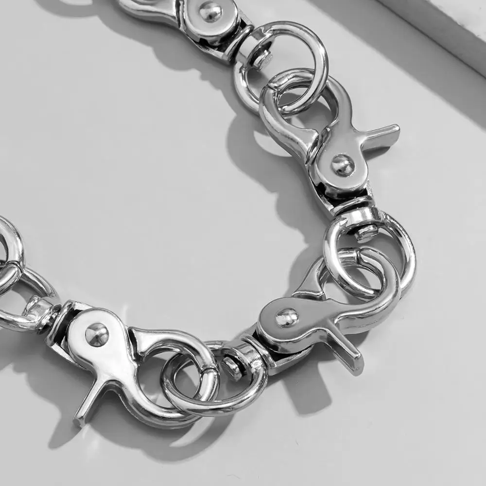 

IngeSight.Z Neo Gothic Acrylic Acetic Acid Choker Necklaces Punk Exaggerated Big Clasp Short Collar Clavicle Necklaces Jewelry