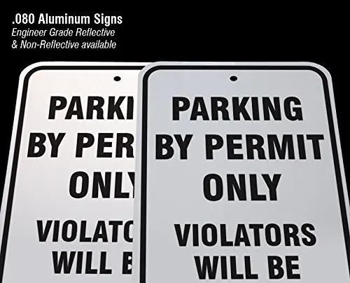 

Horizontal Reserved Motorcycle Parking (Graphic) Sign 18" wide x 12" tall Heavy Gauge Aluminum Reflective