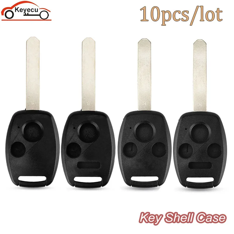 

Запасной чехол для автомобильного ключа KEYECU, чехол для ключа с дистанционным управлением для Honda Accord Civic, CRV, Pilot, vision 2/кнопок, чехол для автомобильного ключа, 10 шт.