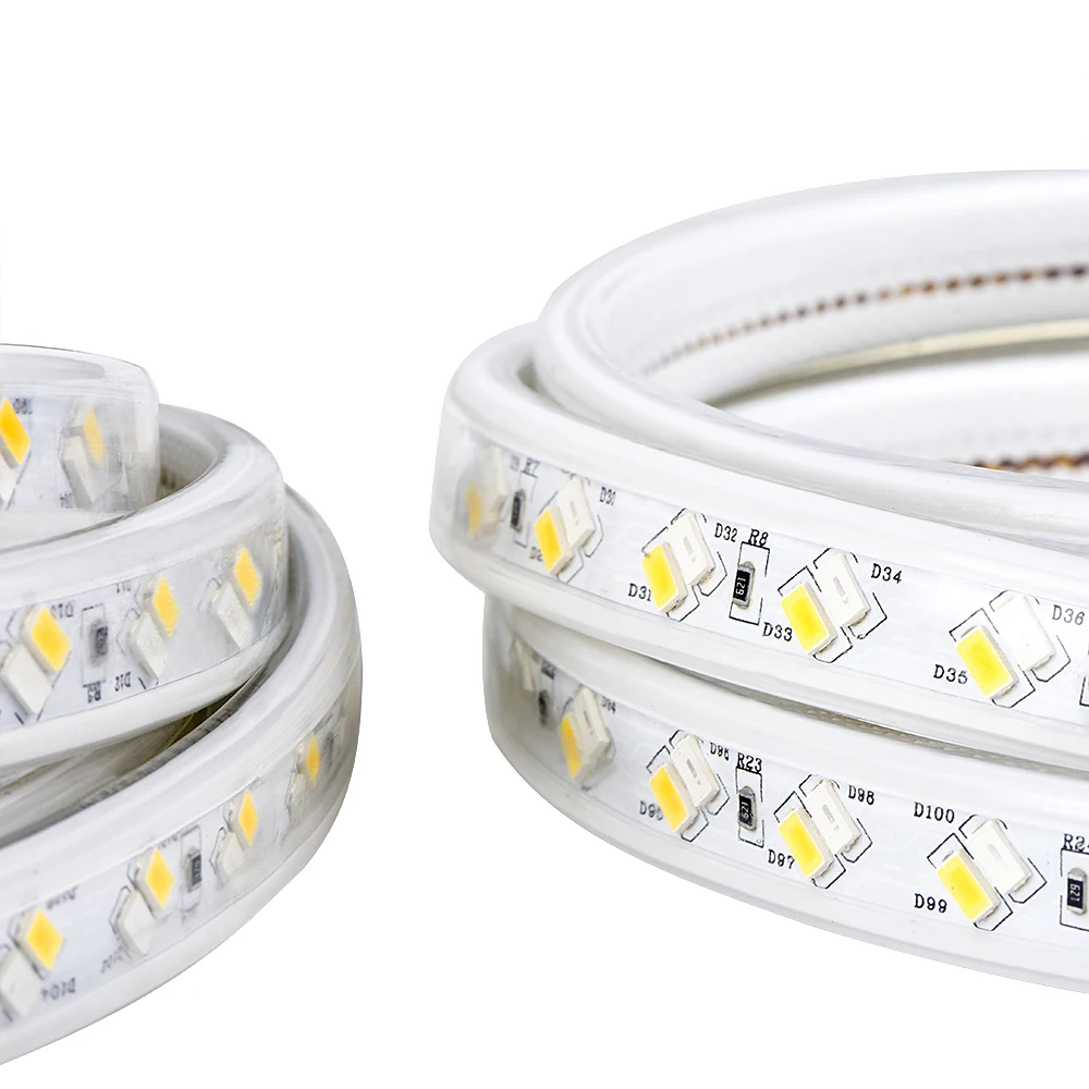 СВЕТОДИОДНАЯ лента SMD 5050 220 В белая наружная водонепроницаемая светодиодная 5730 RGB