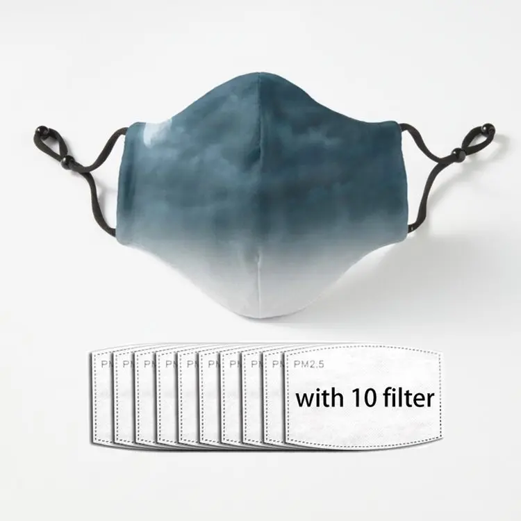 

Blue Clouds white Moon Fashion Men Women Outdoor Sport Mask Mouth Masks Fashion Luxury Cute Stuff Golf Mascarillas