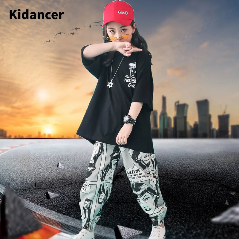 Детская одежда костюм для мальчиков в стиле хип-хоп комплекты детей девочек ей