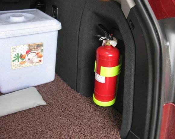 

1 Piece Universal Green Car Roll Bar Fire Extinguisher Car Fixed Holder 2kg Carmobile Interior Safety Anti-slip Without Screws