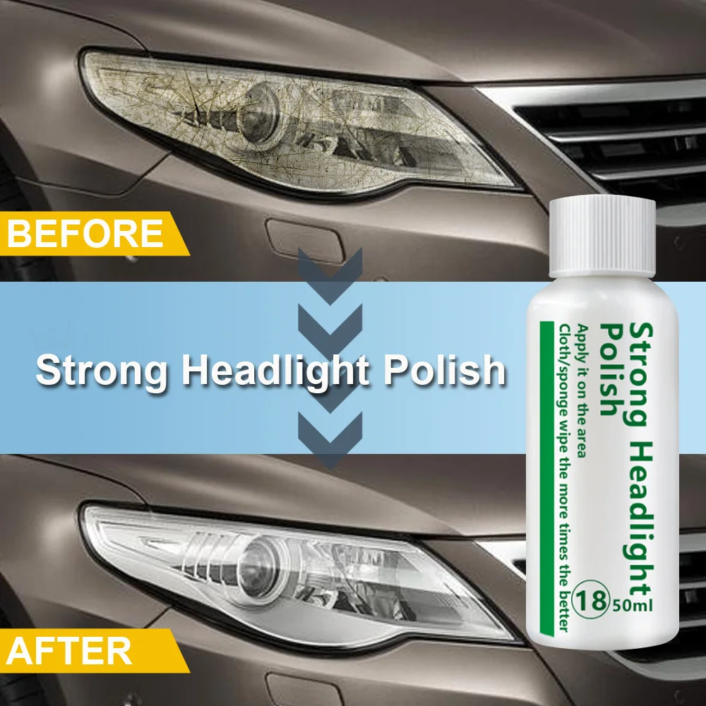 Набор для ремонта автомобильных фар жидкость полировки и окисления царапин 50 мл |