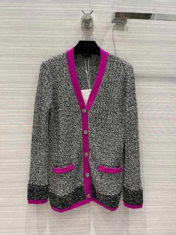 

Кашемировый вязаный кардиган с блестками