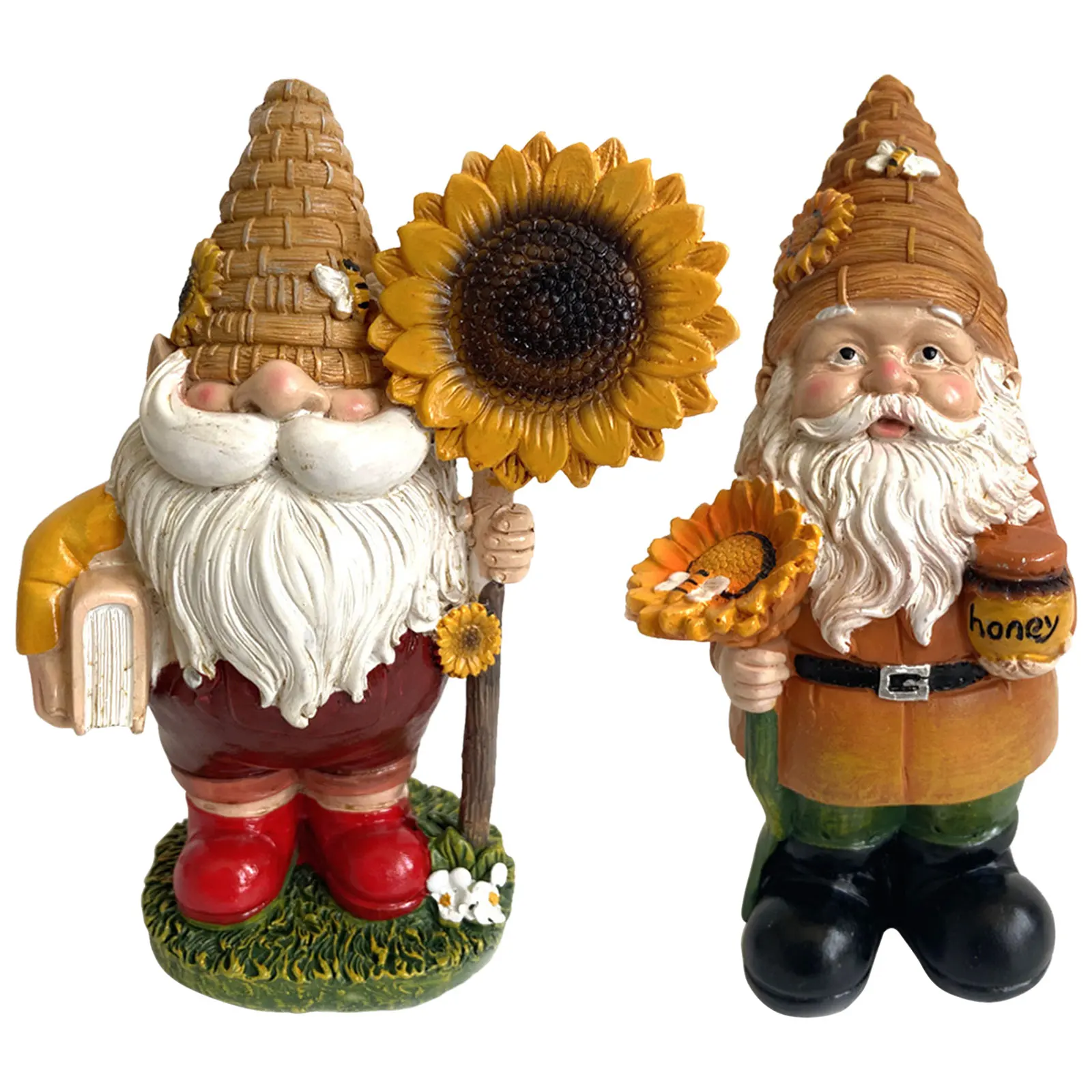 

Забавный Подсолнух, смола, озорная Милая карликовая художественная статуэтка, украшение для внутреннего дворика, лужайки, двора