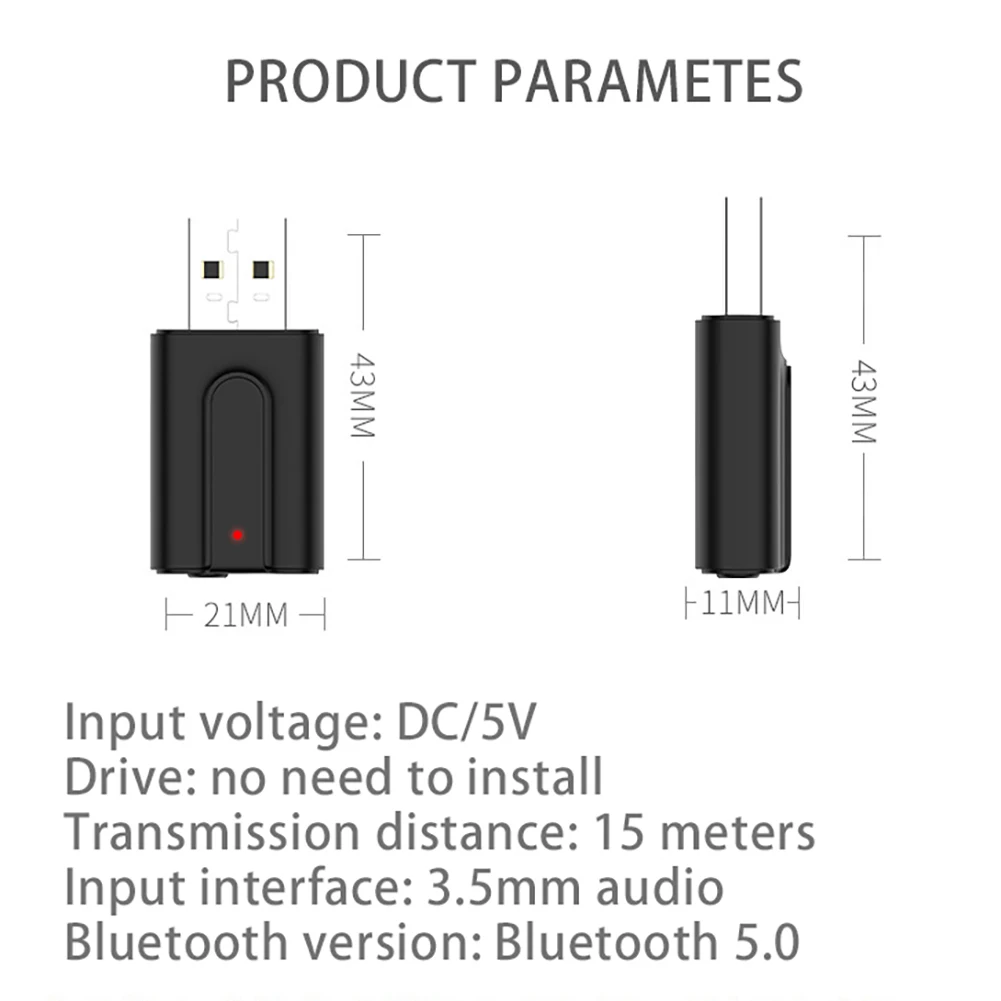 Bluetooth 5 0 передатчик приемник ТВ 2 в 1 3 мм AUX HIFI стерео аудио USB беспроводной мини