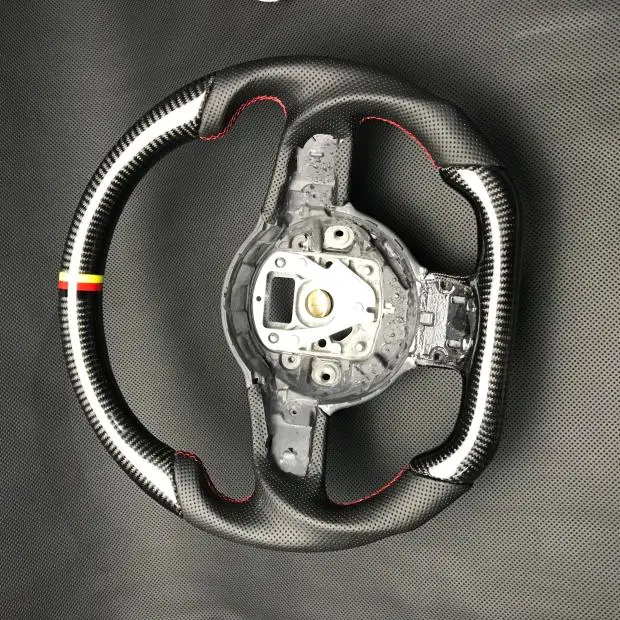 Настоящее углеродное волокно подгонянное рулевое колесо планки Замена рулевого