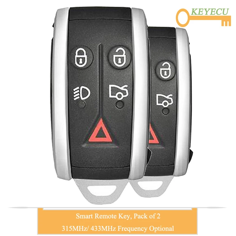 2 шт. пульт дистанционного управления для автомобиля Jaguar XK XKR XF XFR 5 кнопок FOB 315