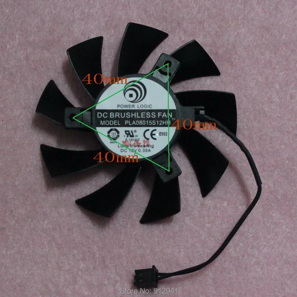 R199 PLA08015S12HH 75 мм видеокарта VGA один кулер сменный вентилятор 40 12 в 0 35 а 2-проводной