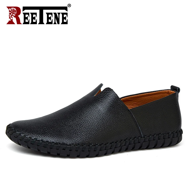 REETENE/большой размер 50 водонепроницаемые мужские лоферы мужская повседневная