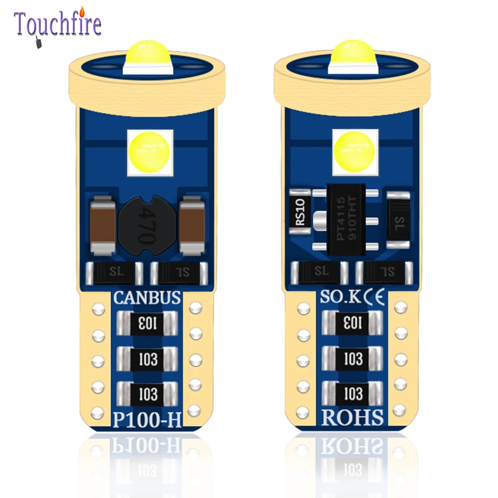 10 шт. T10 W5W Canbus автомобильные лампы 3030SMD 3LED парковочное положение Карта Купол