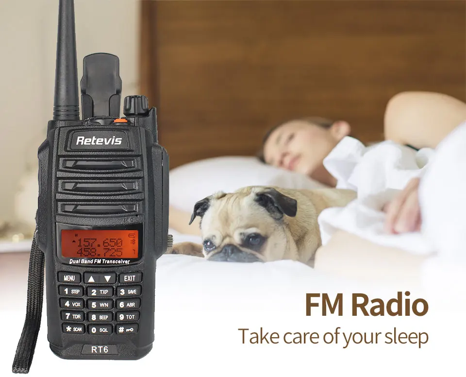10 шт. IP67 водонепроницаемая рация Retevis RT6 VHF UHF Двухдиапазонная 5 Вт 128CH 1800 мАч сканирование FM Профессиональное двухстороннее радио+ кабель