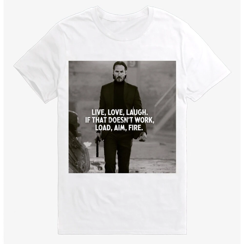 Футболка с принтом Джон фитиль Кеану Ривз пистолеты много пистолетов ривс