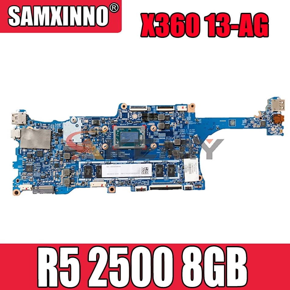 

Akemy R5 2500 8GB FOR HP ENVY X360 13-AG Motherboard TPN-W133 17885-2 448.0EC05.0021 L19573-601 Mainboard 100%tested