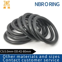 rubber ring black nbr sealing o ring cs5 0mm od4243 845485052555860677072757780mm o ring seal gasket ring washer