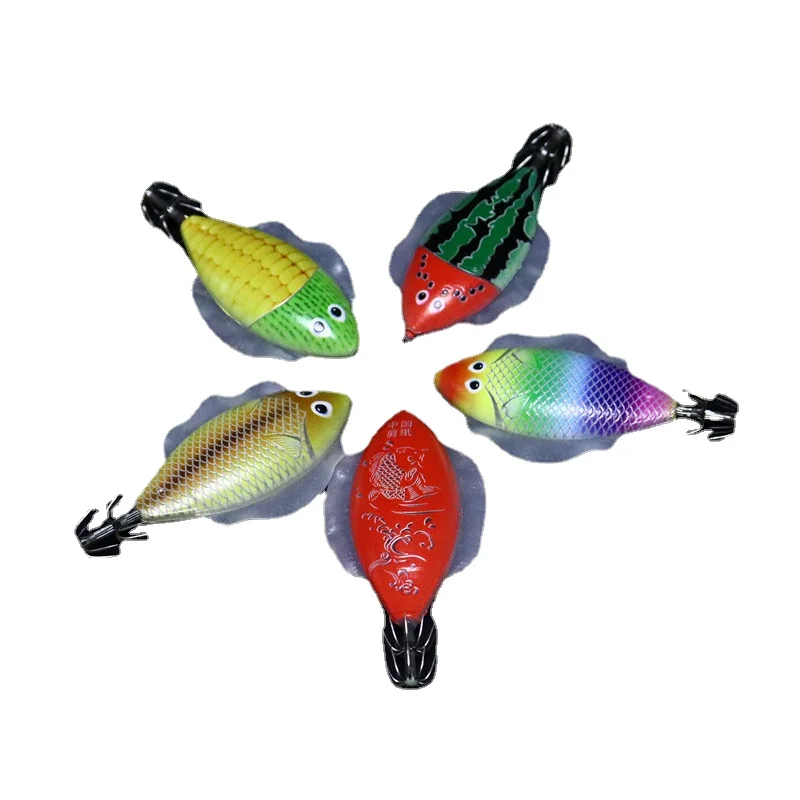 

2021 New Wooden Shrimp Squid Hook Flat Wooden Shrimp Balanced Shrimp Road Sub-simulated Bait Wing Bait 10cm 14g.