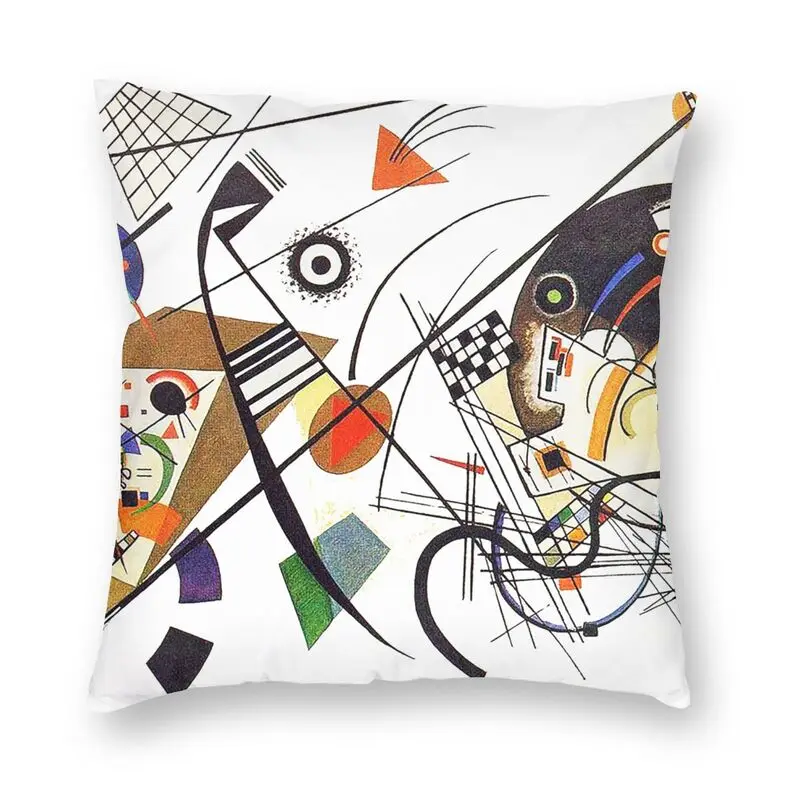 

Wassily Kandinsky, голубой, красный, желтый абстрактный чехол для дивана, домашний декоративный квадратный чехол для российского художника