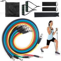 resistance bands excerciser body training workout 11pcsset pull rope fitness yoga rubber loop tube latex tubes exercises