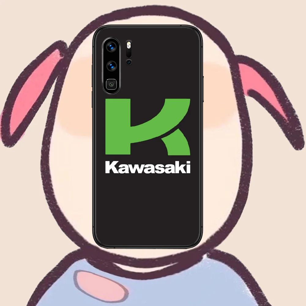 

Kawasakis moto Phone Case For Huawei P Mate 10 20 30 40 Lite Pro smart Z 2019 nova 5t black Cell Silicone Etui Luxury Prime