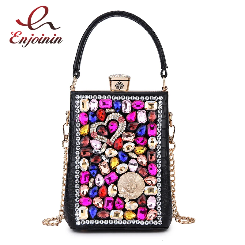 Яркий вечерний клатч с бриллиантами для вечерние модные женские кошельки и