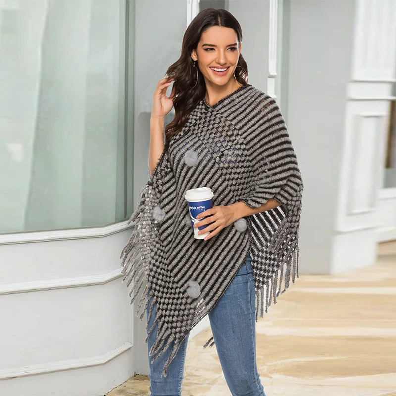 2019 мусульманская трикотажная теплая накидка-пончо накидка-шаль Дубай Турция